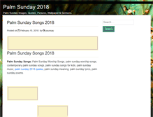 Tablet Screenshot of palmsundays2014.com